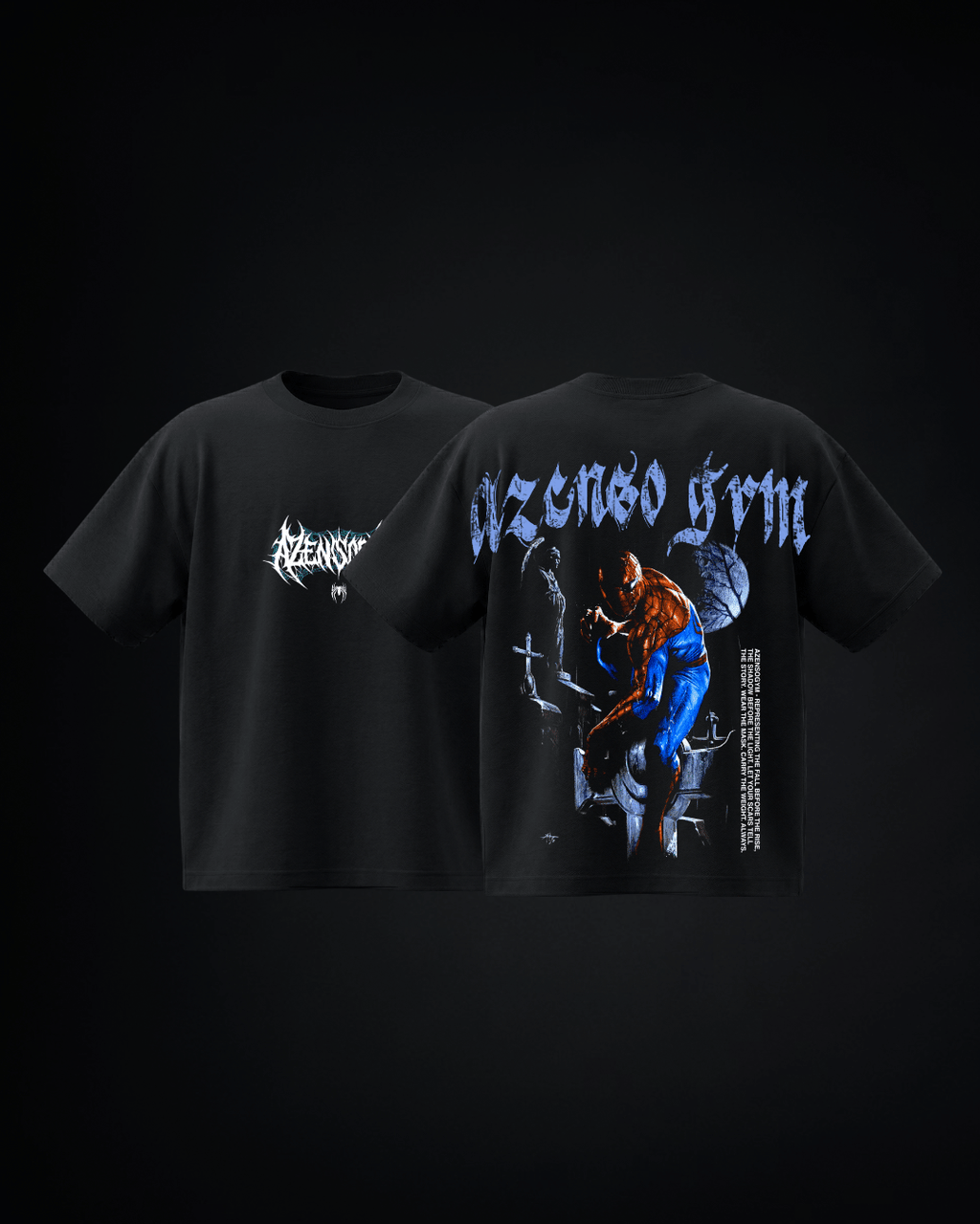 Polera Oversize Spidy Graveyard Tee