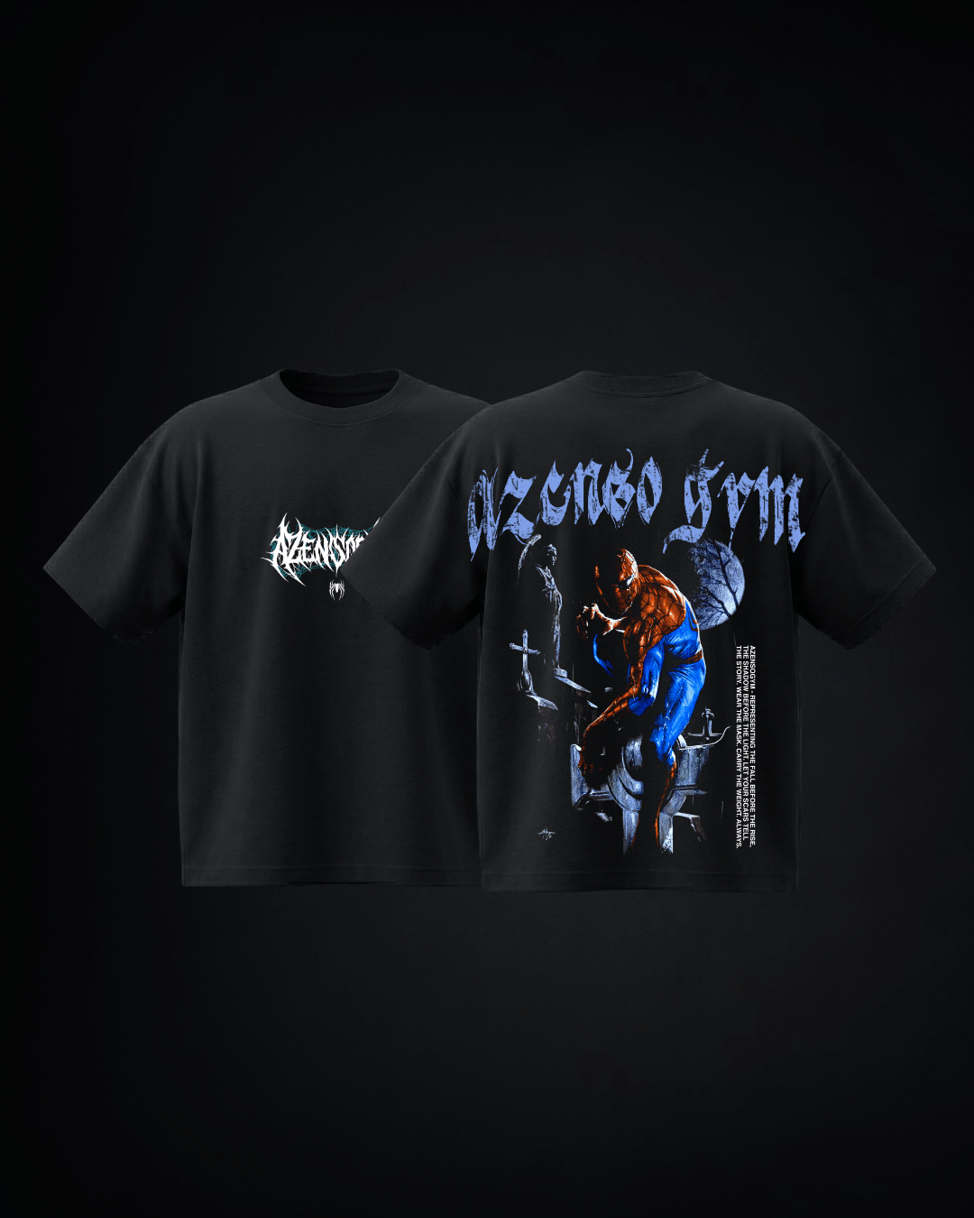 Polera Oversize Spidy Graveyard Tee