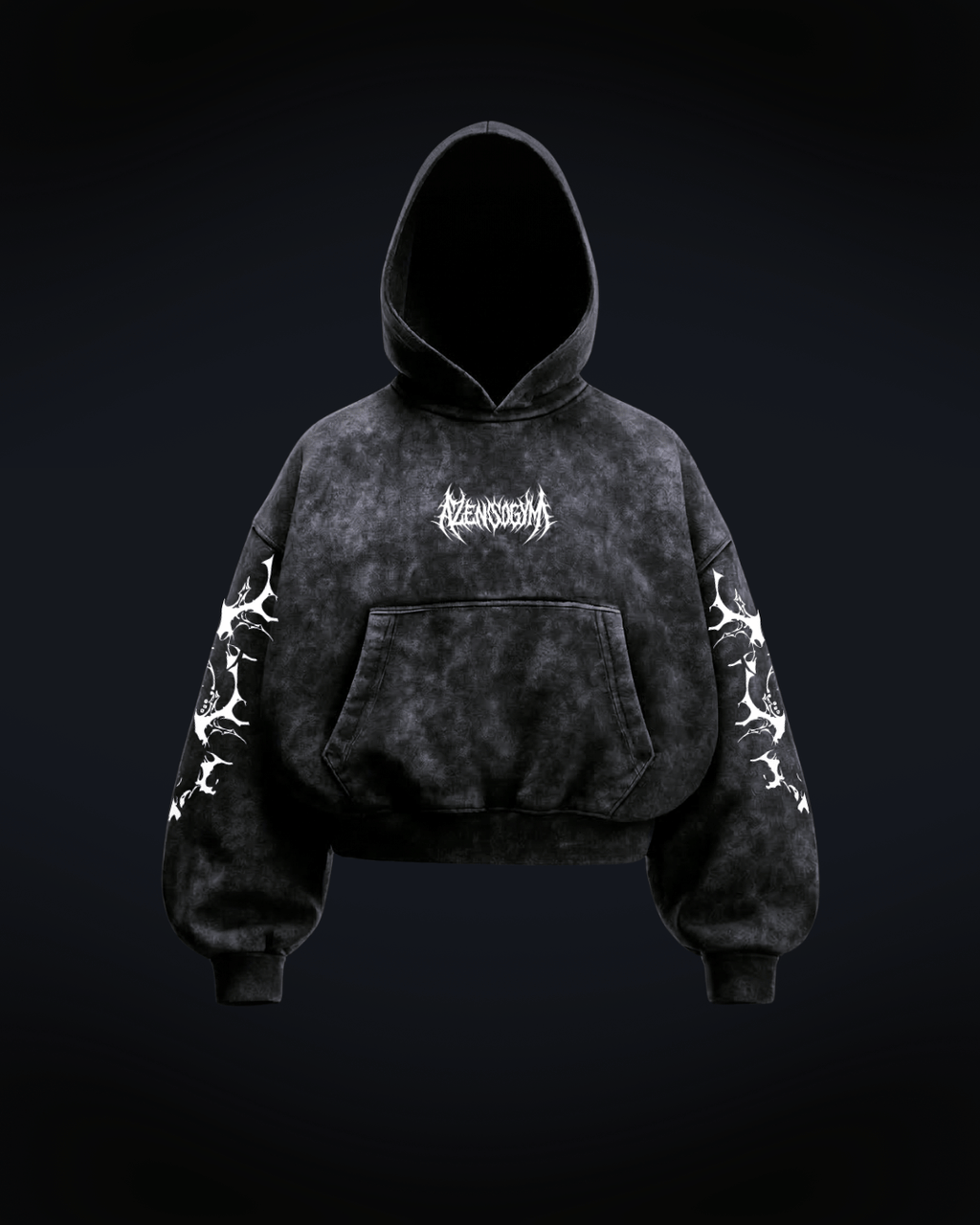 Hoodie Boxy Fit "Don't Fear" - Blanco