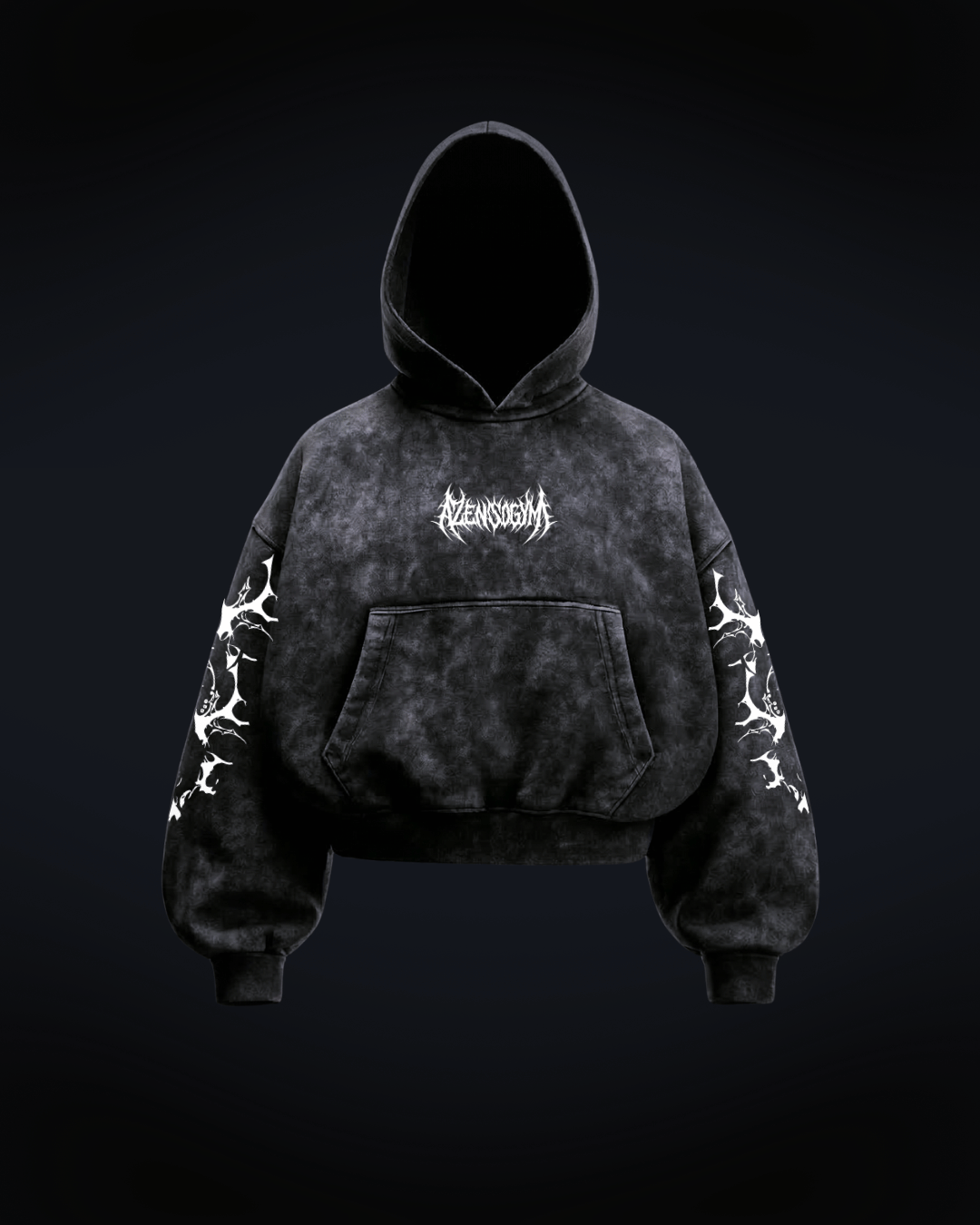 Hoodie Boxy Fit "Don't Fear" - Blanco