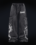 Pantalón Baggy Cargo "Don't Fear" - Blanco