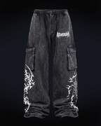 Pantalón Baggy Cargo "Don't Fear" - Blanco