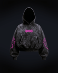 Hoodie Boxy Fit "Don't Fear" - Fucsia