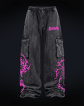 Pantalón Baggy Cargo "Don't Fear" - Fucsia