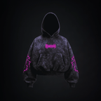 Hoodie Boxy Fit "Don't Fear" - Fucsia