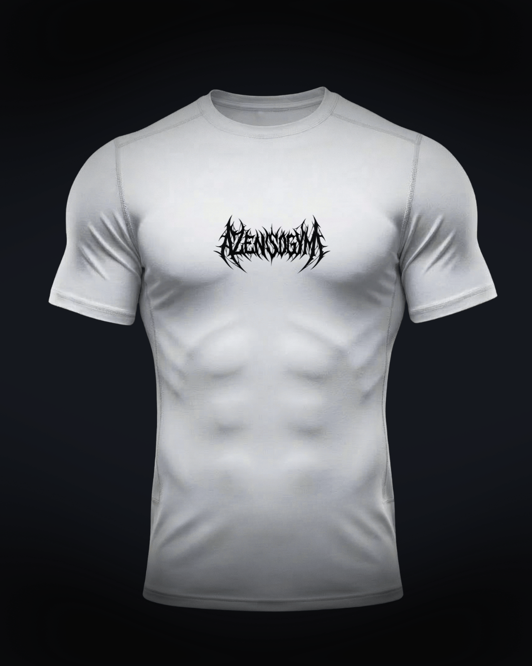 polera compresiva blanca azensogym