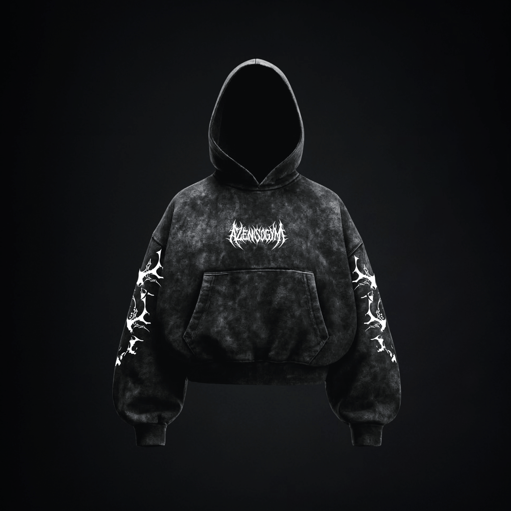 Hoodie Boxy Fit "Don't Fear" - Blanco