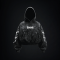 Hoodie Boxy Fit "Don't Fear" - Blanco