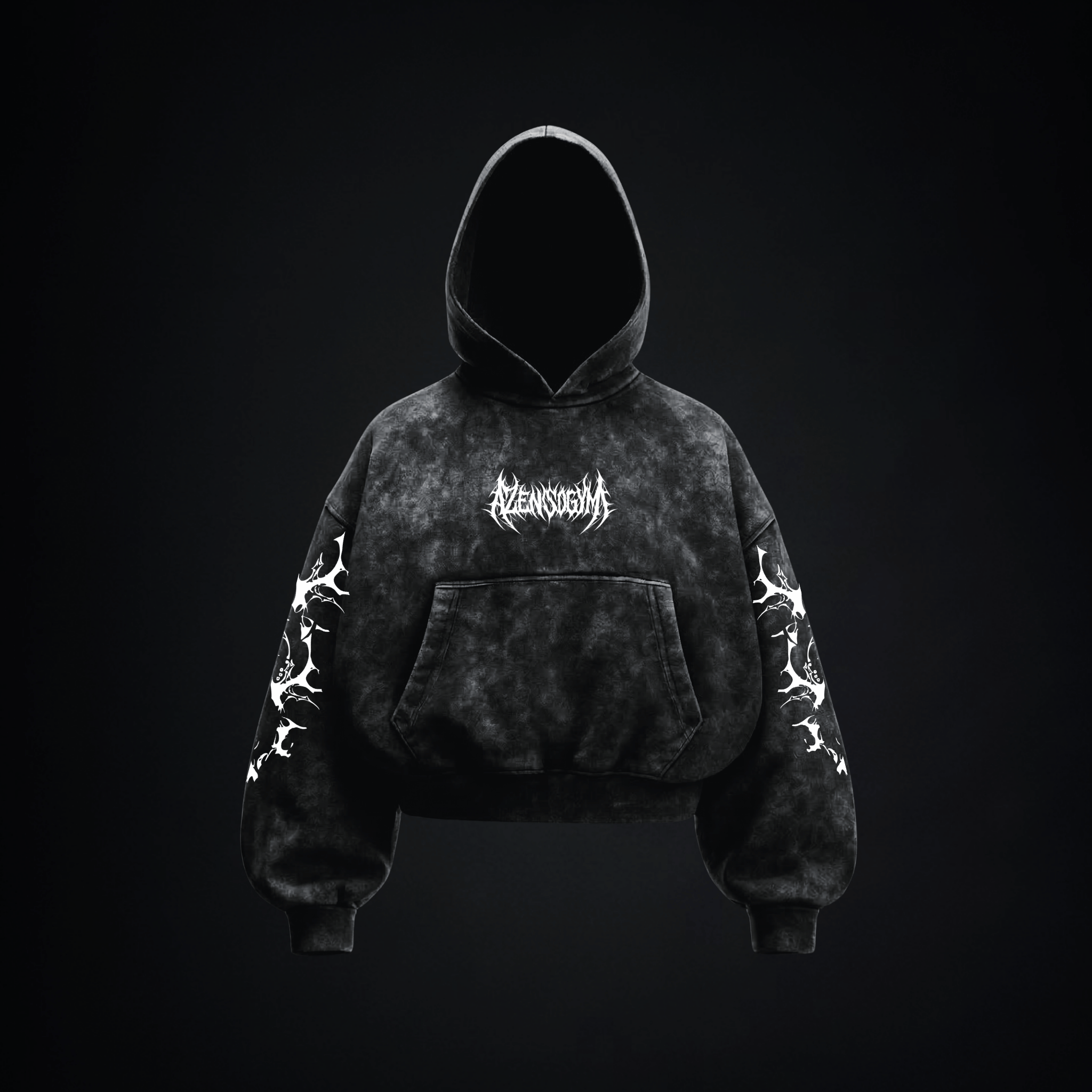 Hoodie Boxy Fit "Don't Fear" - Blanco