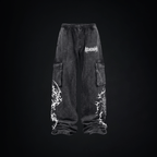 Pantalón Baggy Cargo "Don't Fear" - Blanco