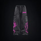 Pantalón Baggy Cargo "Don't Fear" - Fucsia