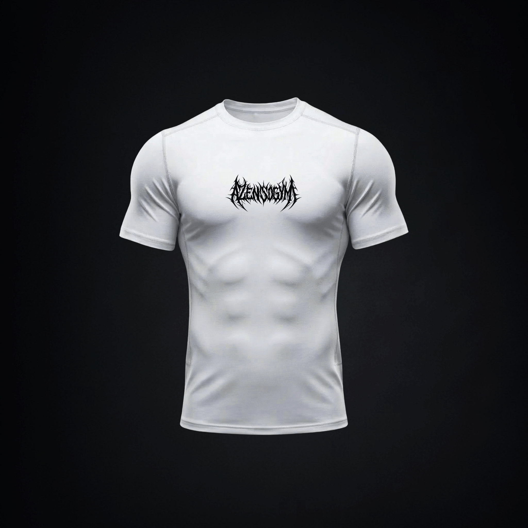 polera compresiva blanca azensogym