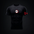 Polera compresiva "marca del cazador tanjiro"