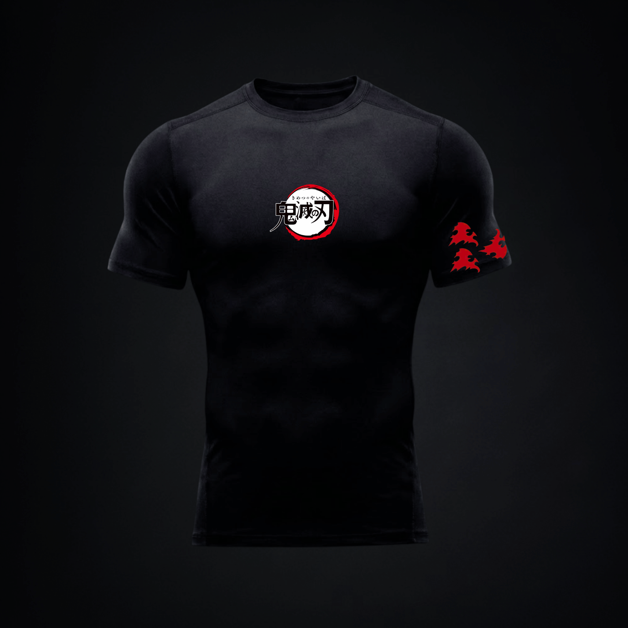 Polera compresiva "marca del cazador tanjiro"
