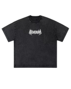 Camiseta boxy fit acid wash christ