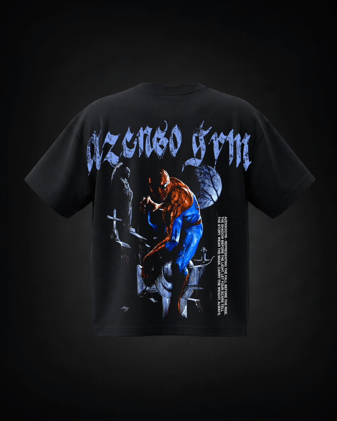 Polera Oversize Spidy Graveyard Tee