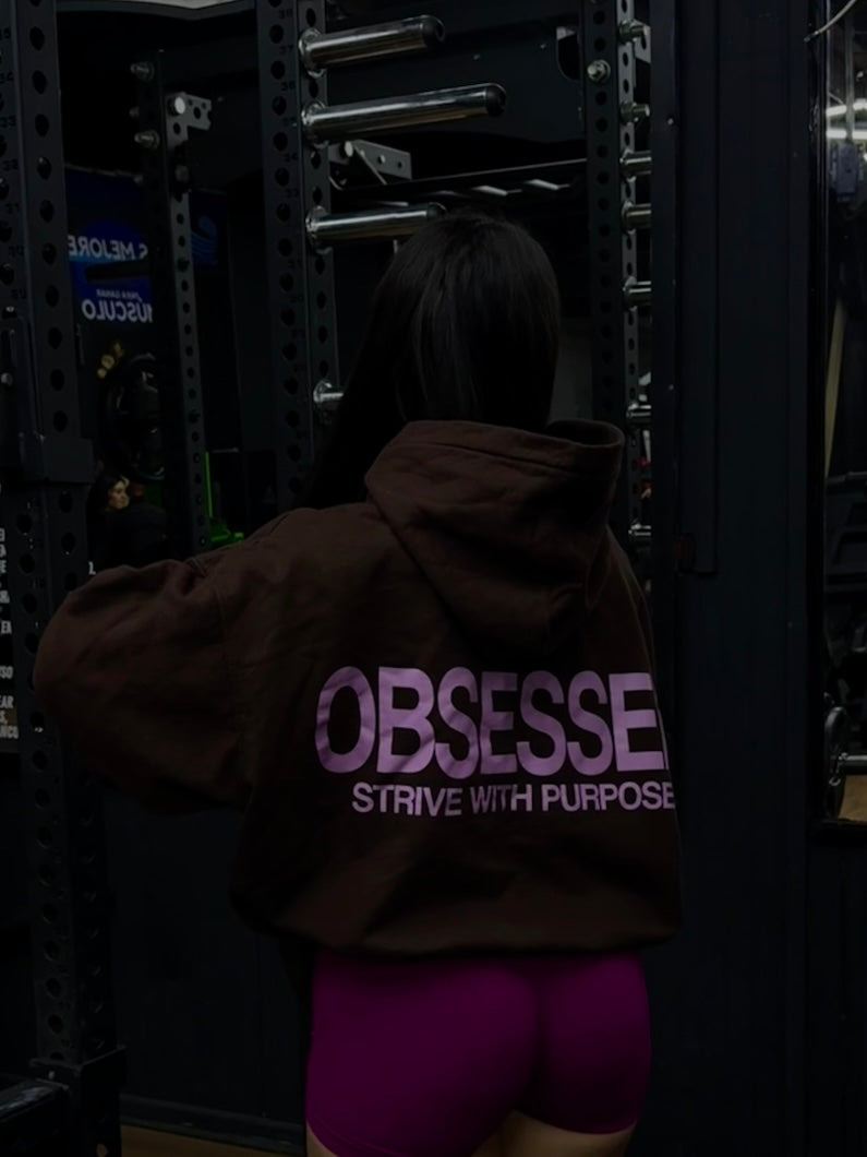 Hoodie Boxy Fit OBSESSED "pink"