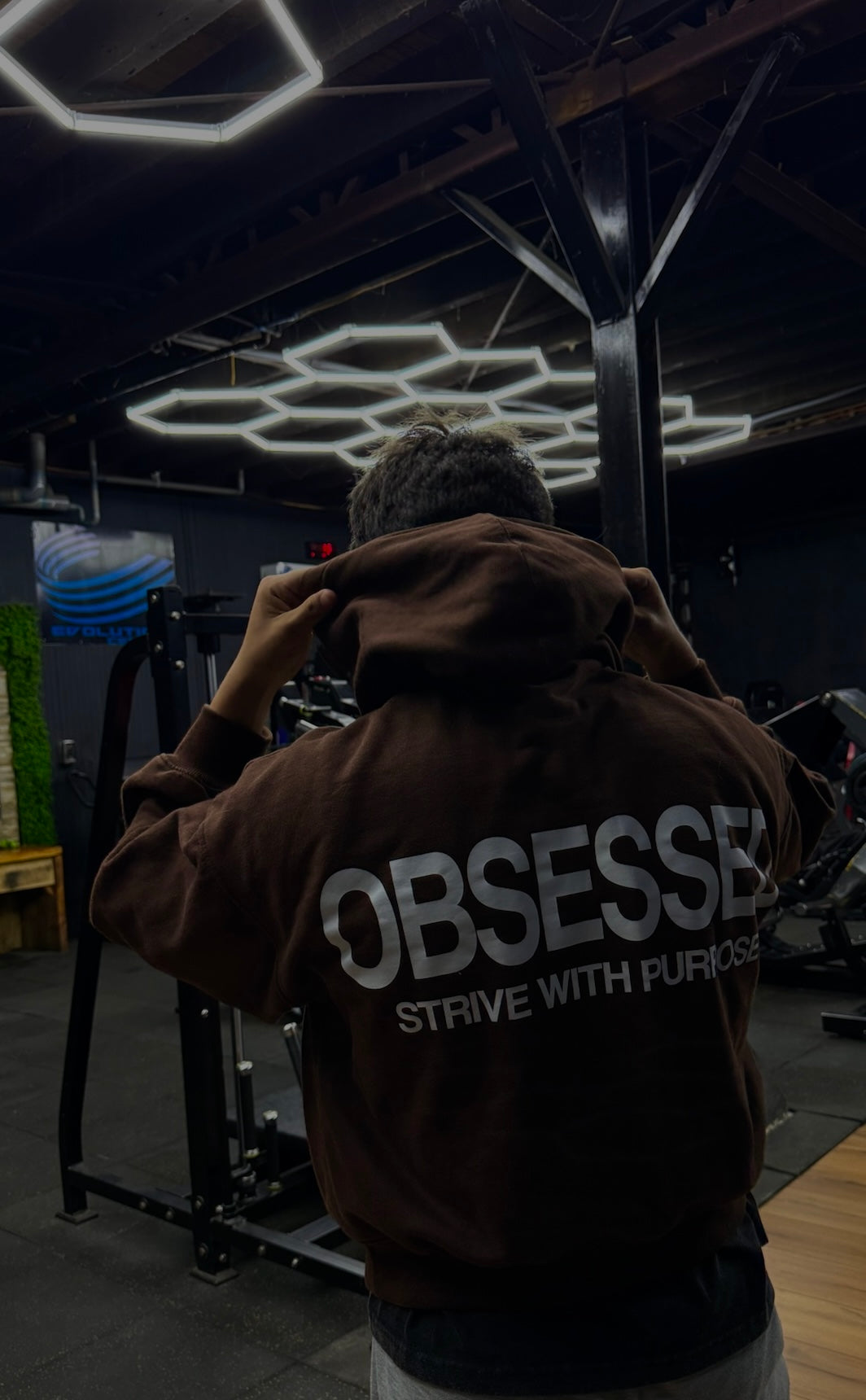 Hoodie Boxy Fit OBSESSED "wt"