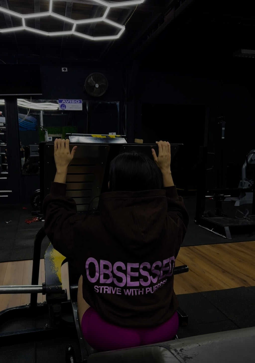 Hoodie Boxy Fit OBSESSED "pink"