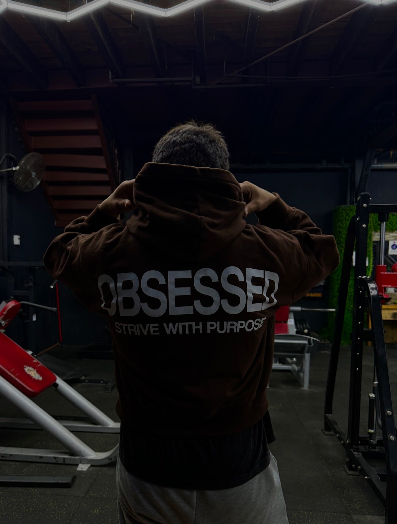 Hoodie Boxy Fit OBSESSED "wt"