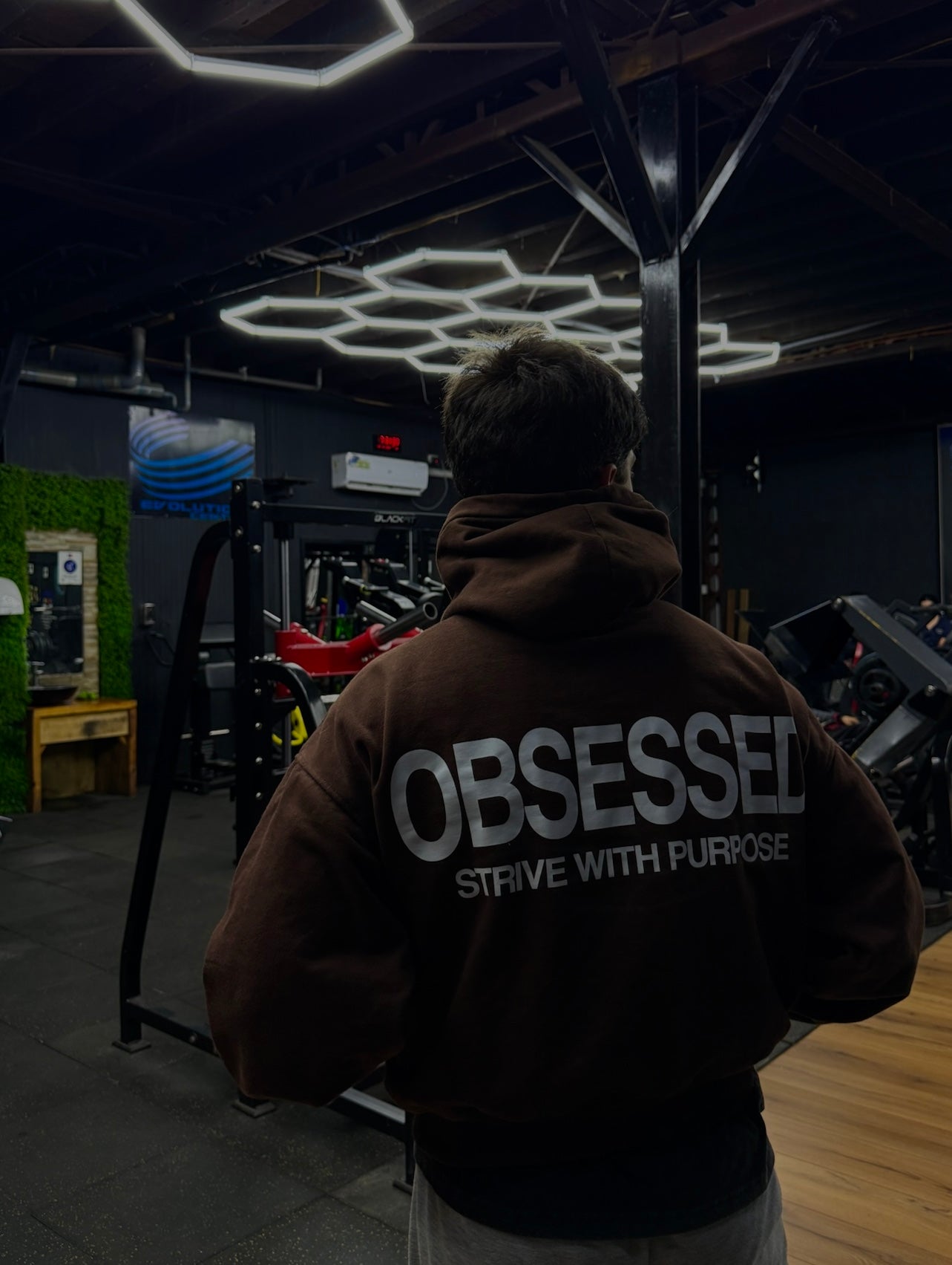 Hoodie Boxy Fit OBSESSED "wt"