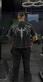 Camiseta boxy fit acid wash christ